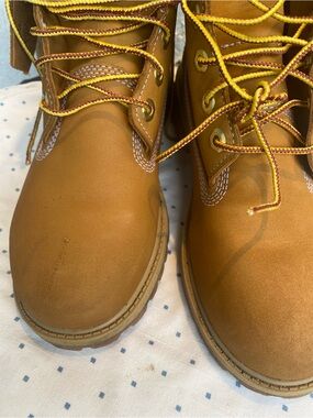 Timberland Kids Wheat Tan Lace-Up Boots